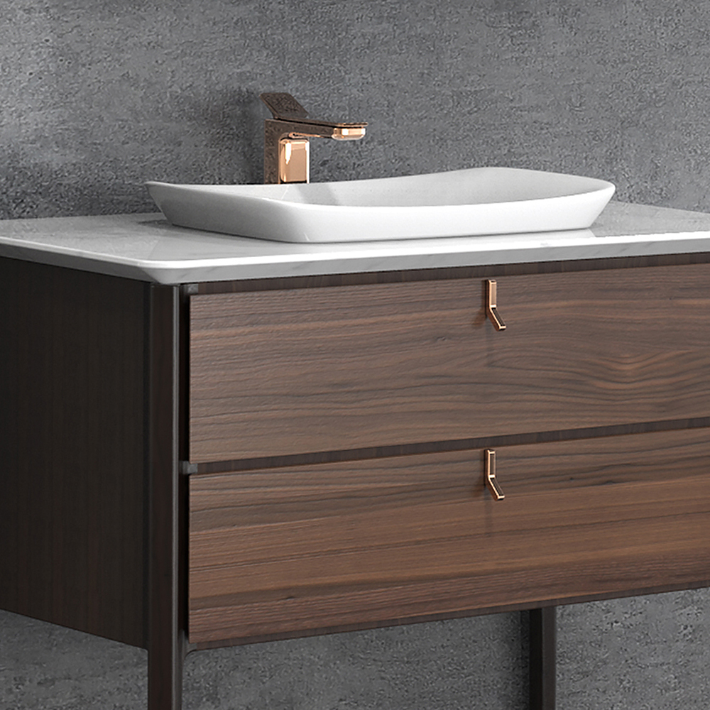 HBT106801N-100  (经典胡桃木色)实木91桃色软件柜