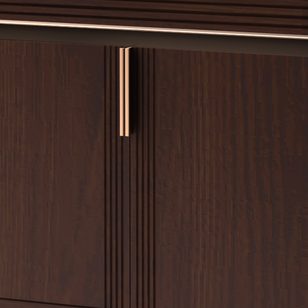 BC6036-080  (沉香棕)实木91桃色软件柜