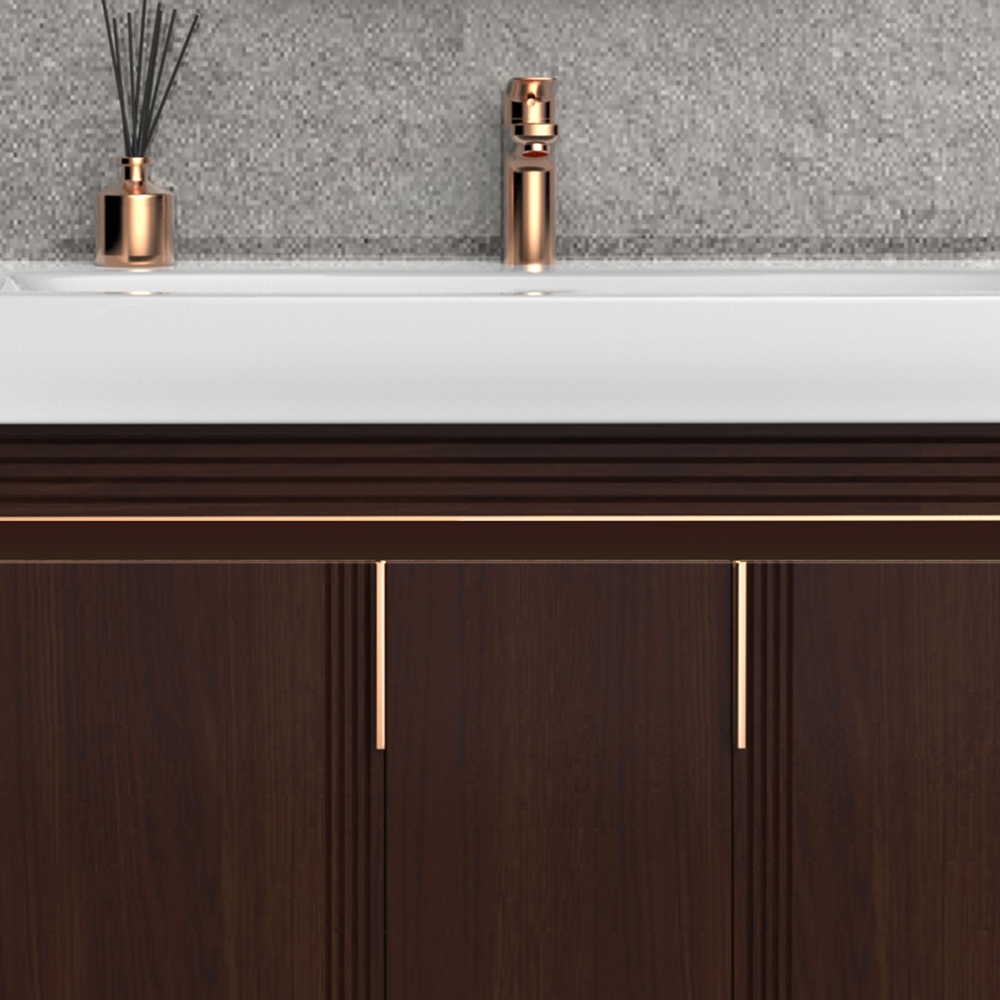 BC6036-100  (沉香棕)实木91桃色软件柜