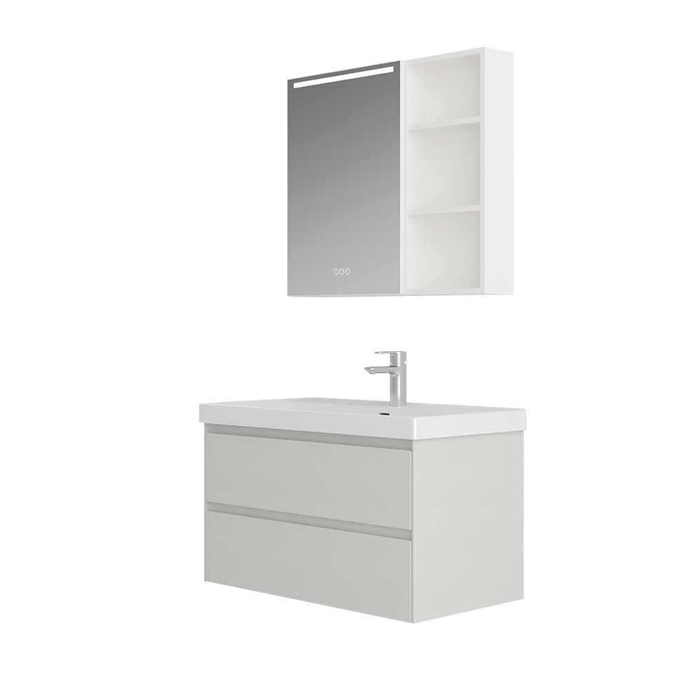 BC6165-090带灯款 木合金91桃色软件柜